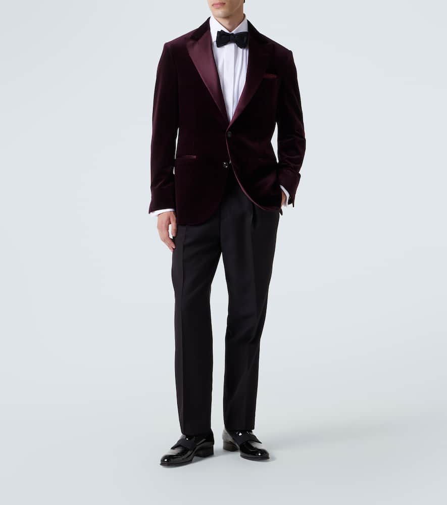 Cotton velvet blazer