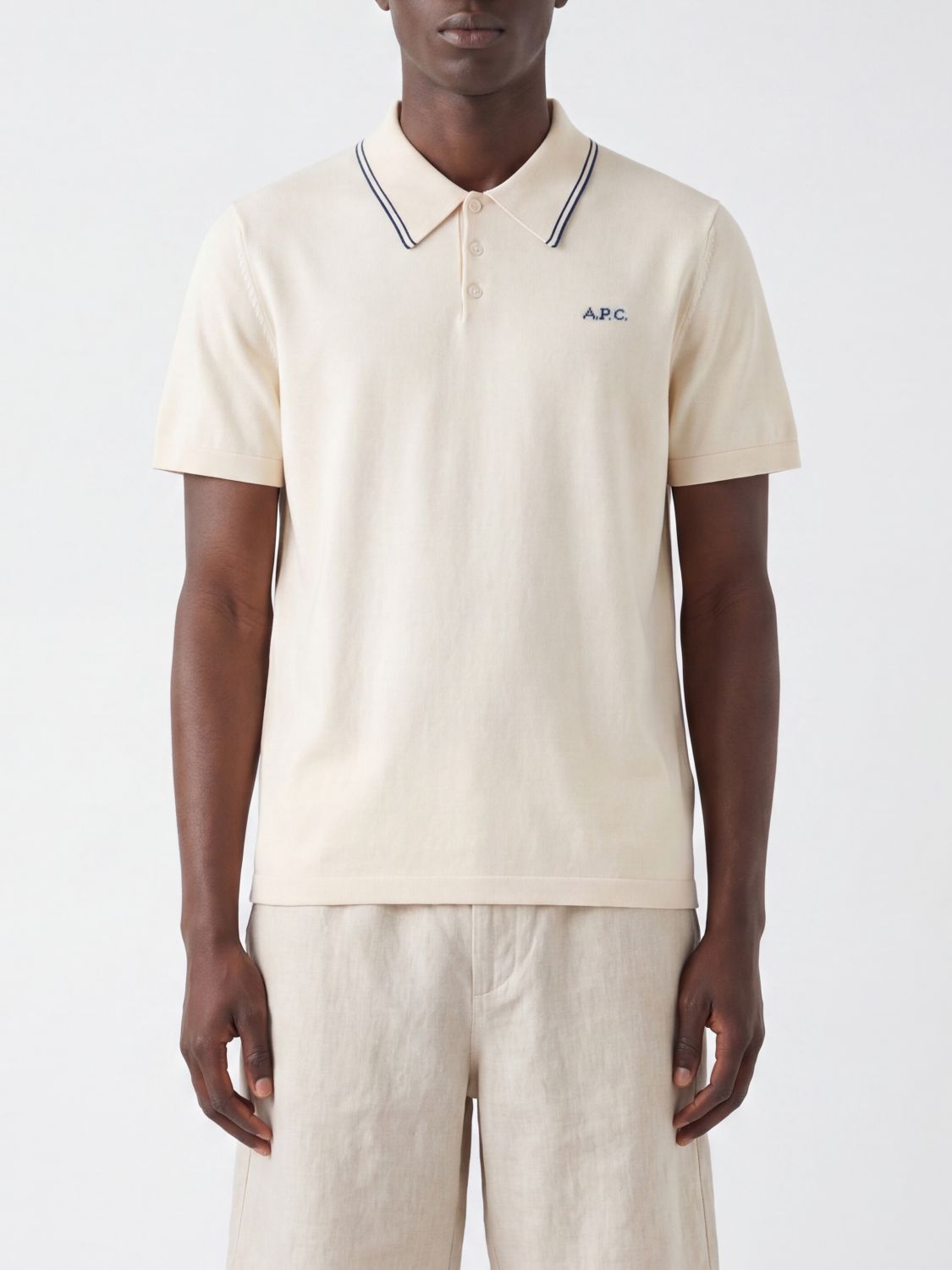 A. P.C. Polo Shirt Men color Beige
