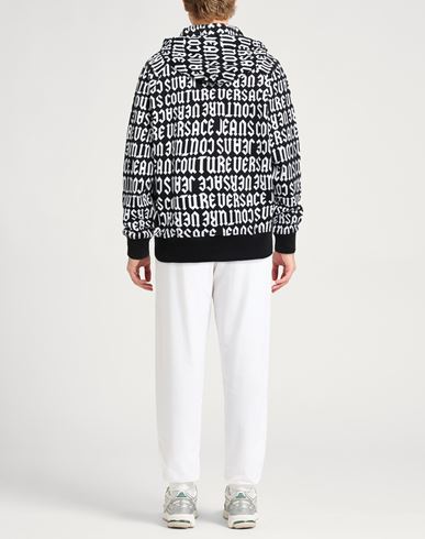 Man Sweatshirt Black Size S Cotton, Elastane