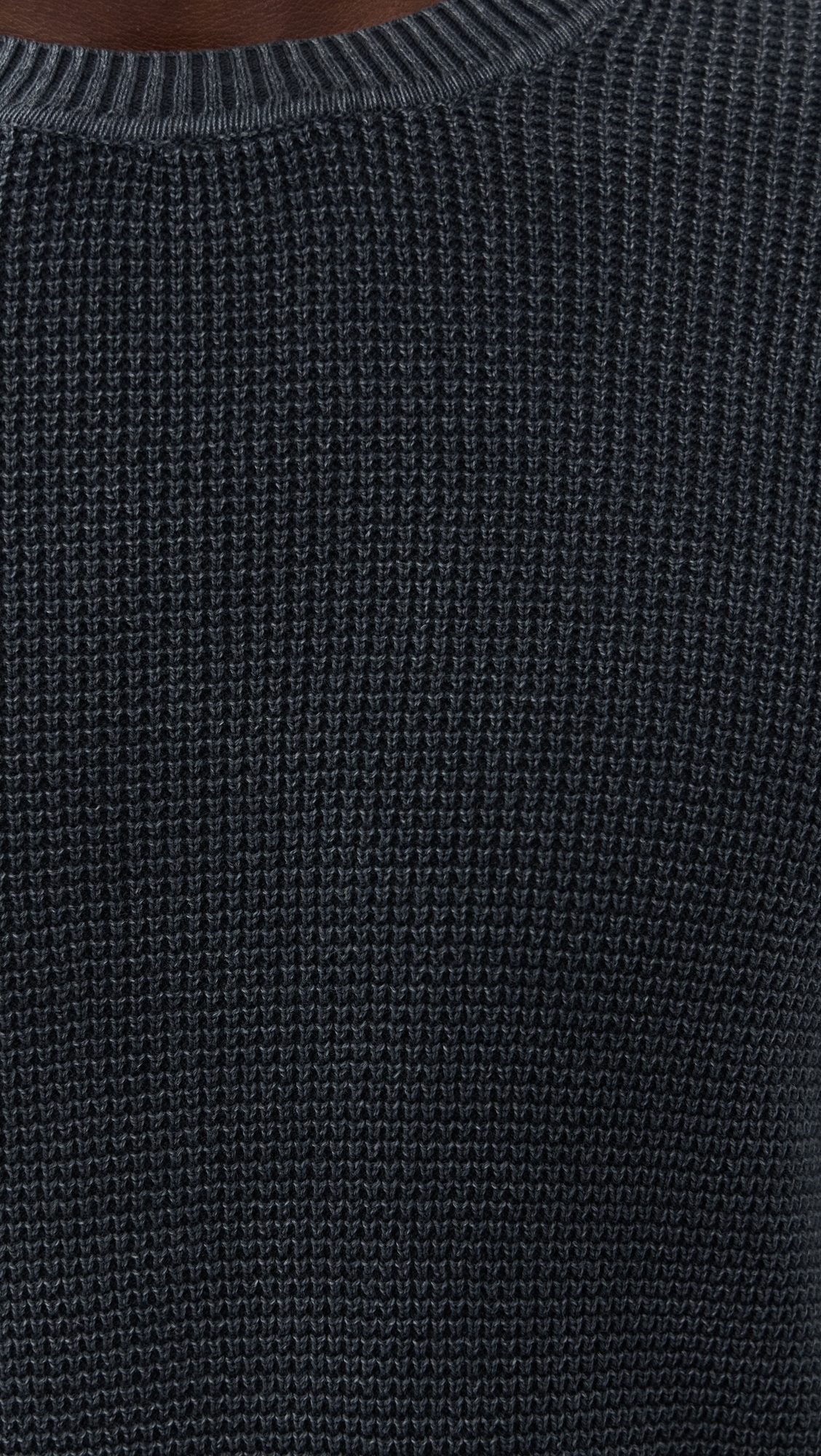 Sunwashed Crew Neck Sweater Faded Black