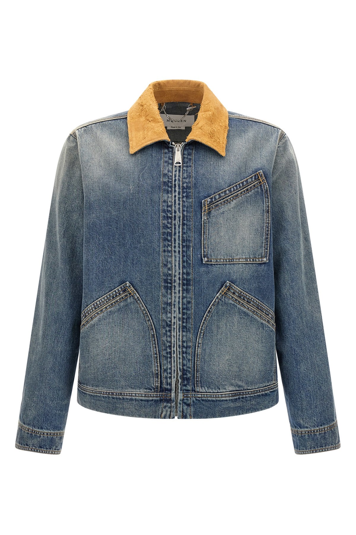 Suede Denim Jacket