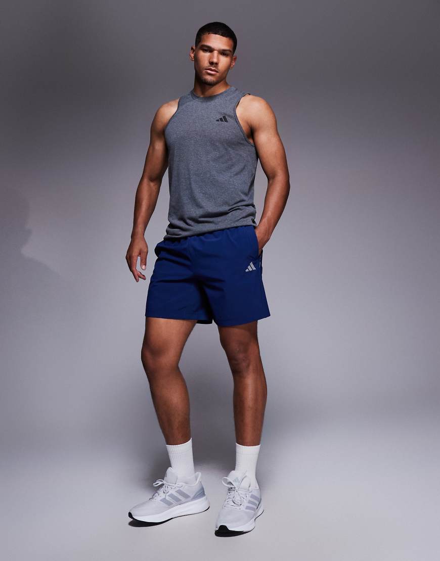 Adidas Training Tech shorts in navy