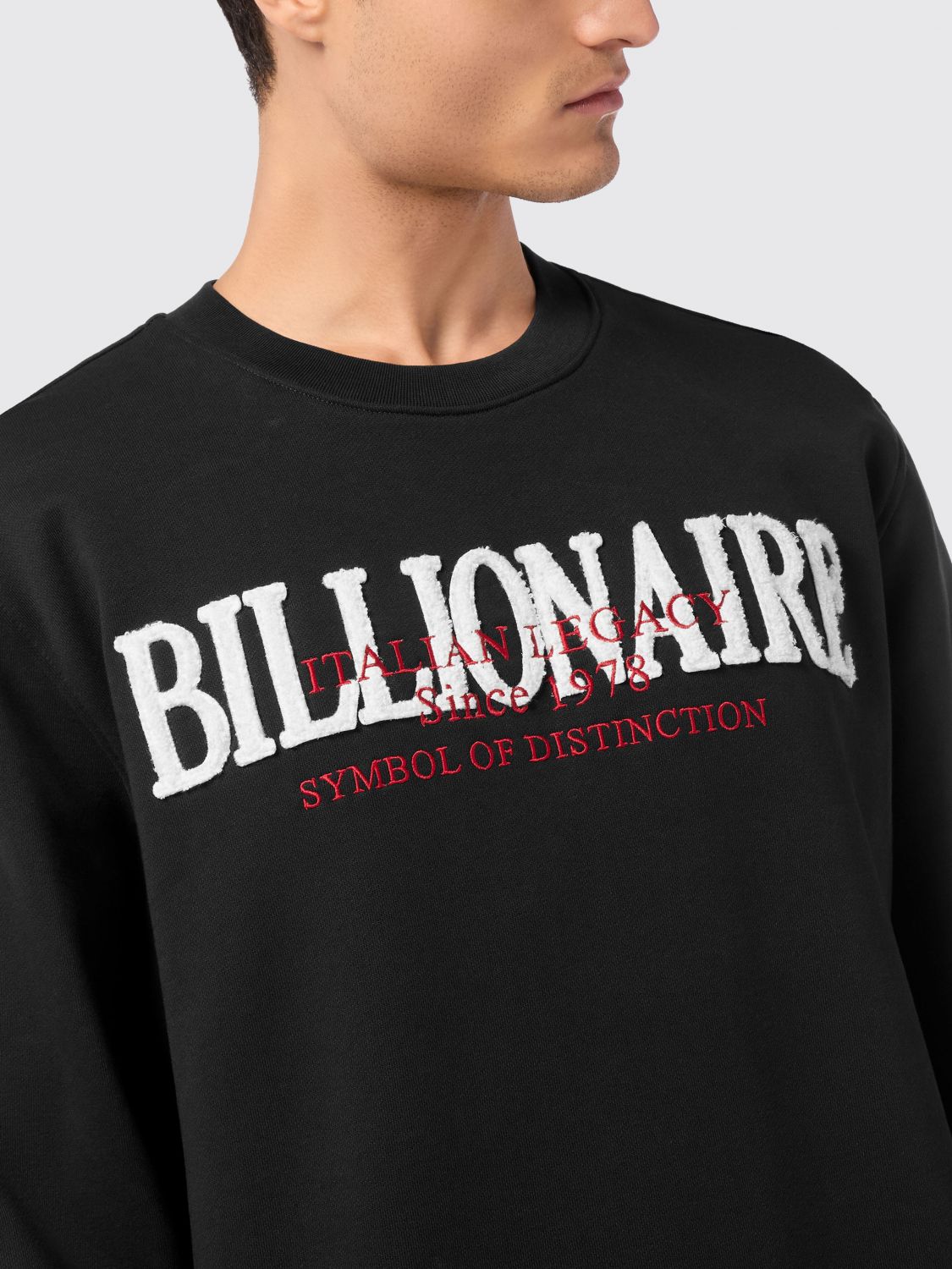 Round-neck sweatshirt - Black