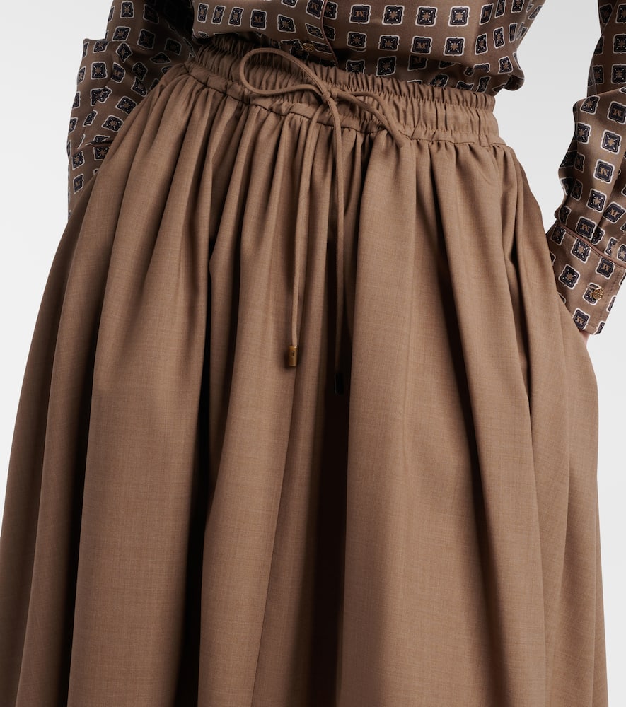 Livrea virgin wool midi skirt