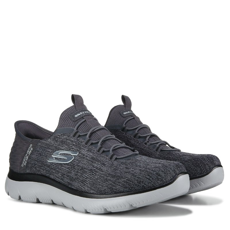 Men's Slip-Ins Summits Sneakers (Grey/Black Wide)