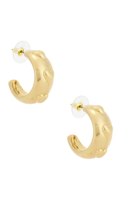 Petit moments Lore Hoop Earrings in Metallic Gold
