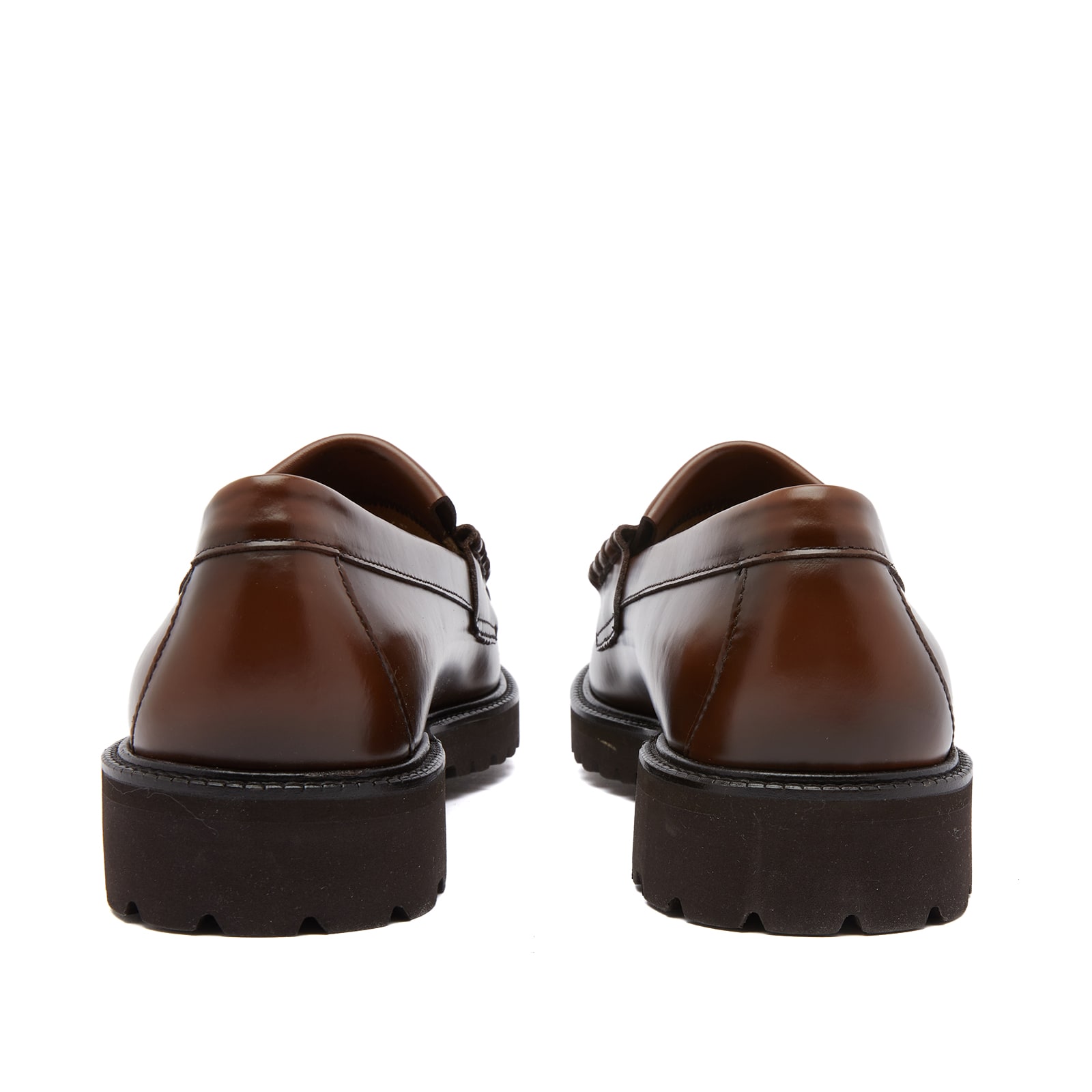 Men's Layton II 90s Kiltie Loafer in Mid Brown Leather, Size UK 7 