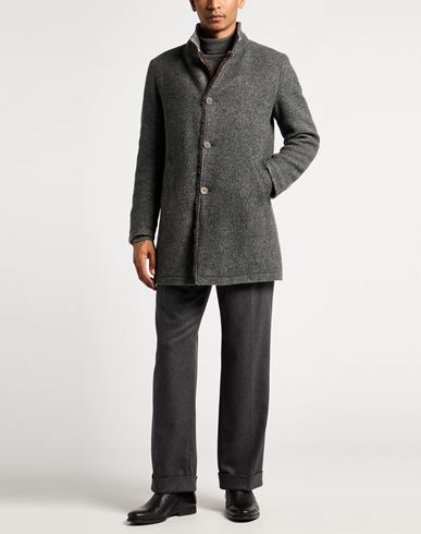 Man Coat Grey Size S Wool, Polyamide, Acrylic, Polyester, Mohair wool