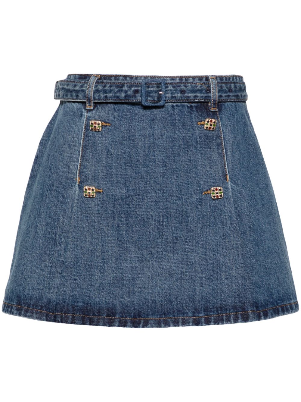 Rock denim miniskirt - Blue