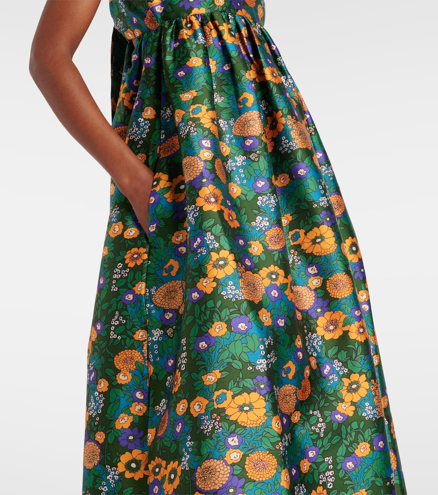 Alémais Printed open-back maxi dress