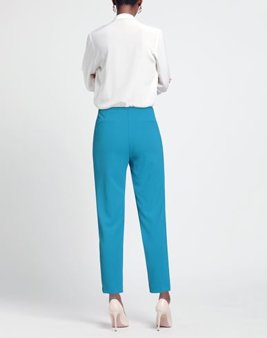 Woman Pants Azure Size 4 Polyester, Elastane