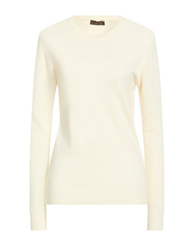 Woman Sweater Cream Size L/XL Viscose, Polyamide, Polyester