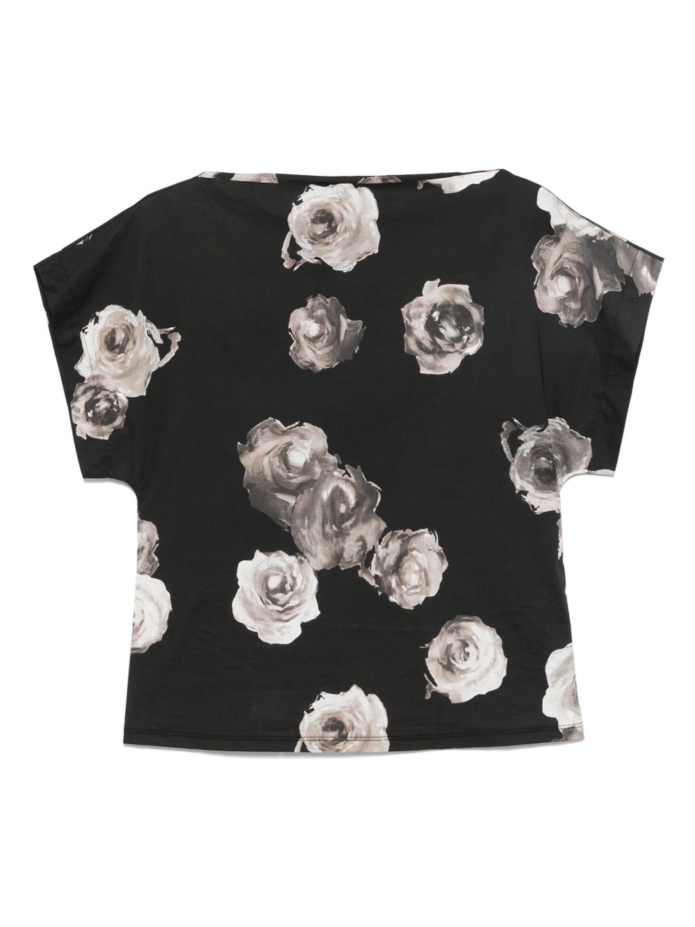Floral-print blouse - White