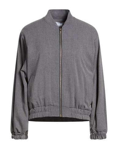 Woman Jacket Grey Size 10 Polyester, Viscose, Elastane