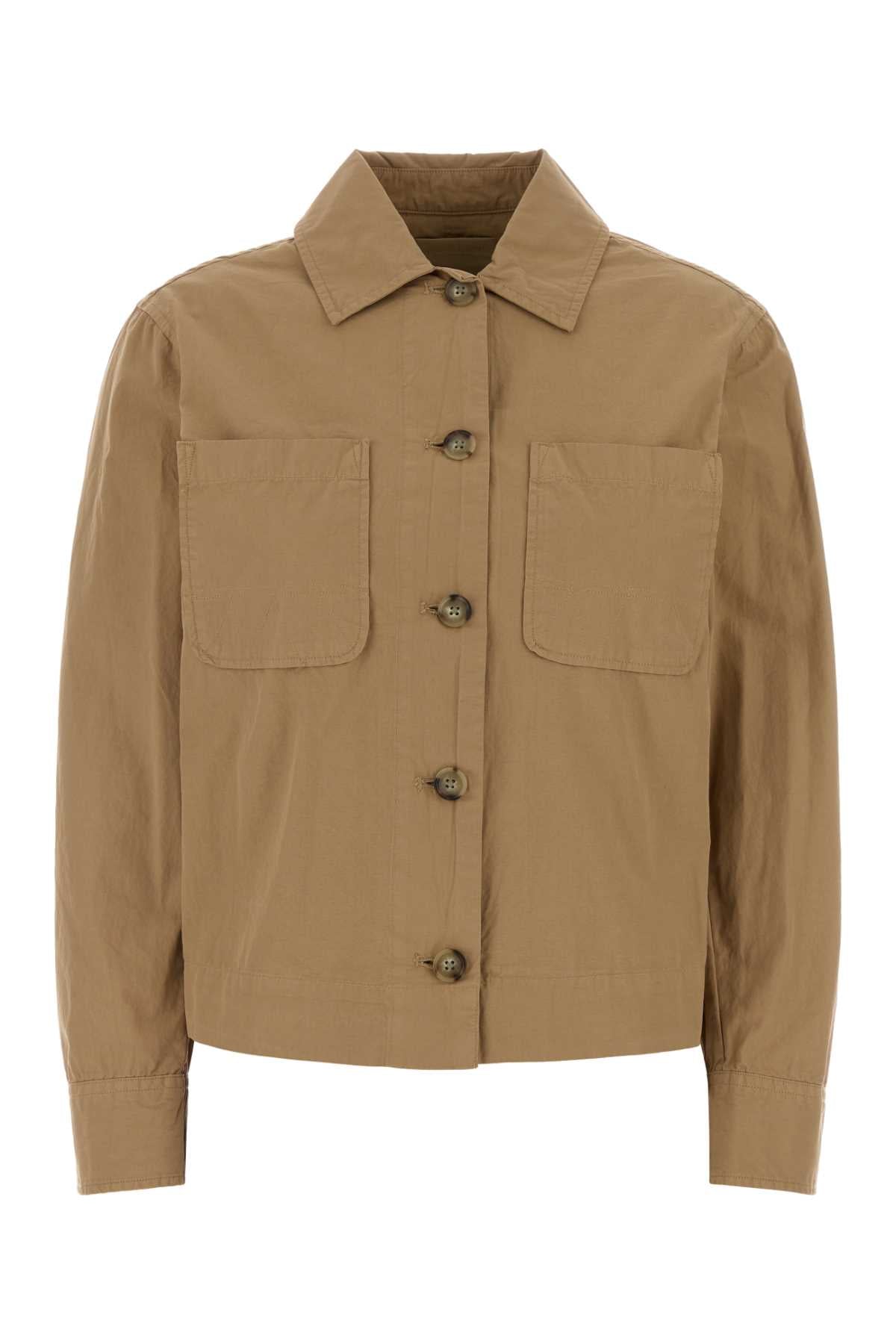 Cotton Casual Overshirt — Beige