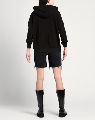 Woman Sweatshirt Black Size S Cotton, Polyester, Elastane