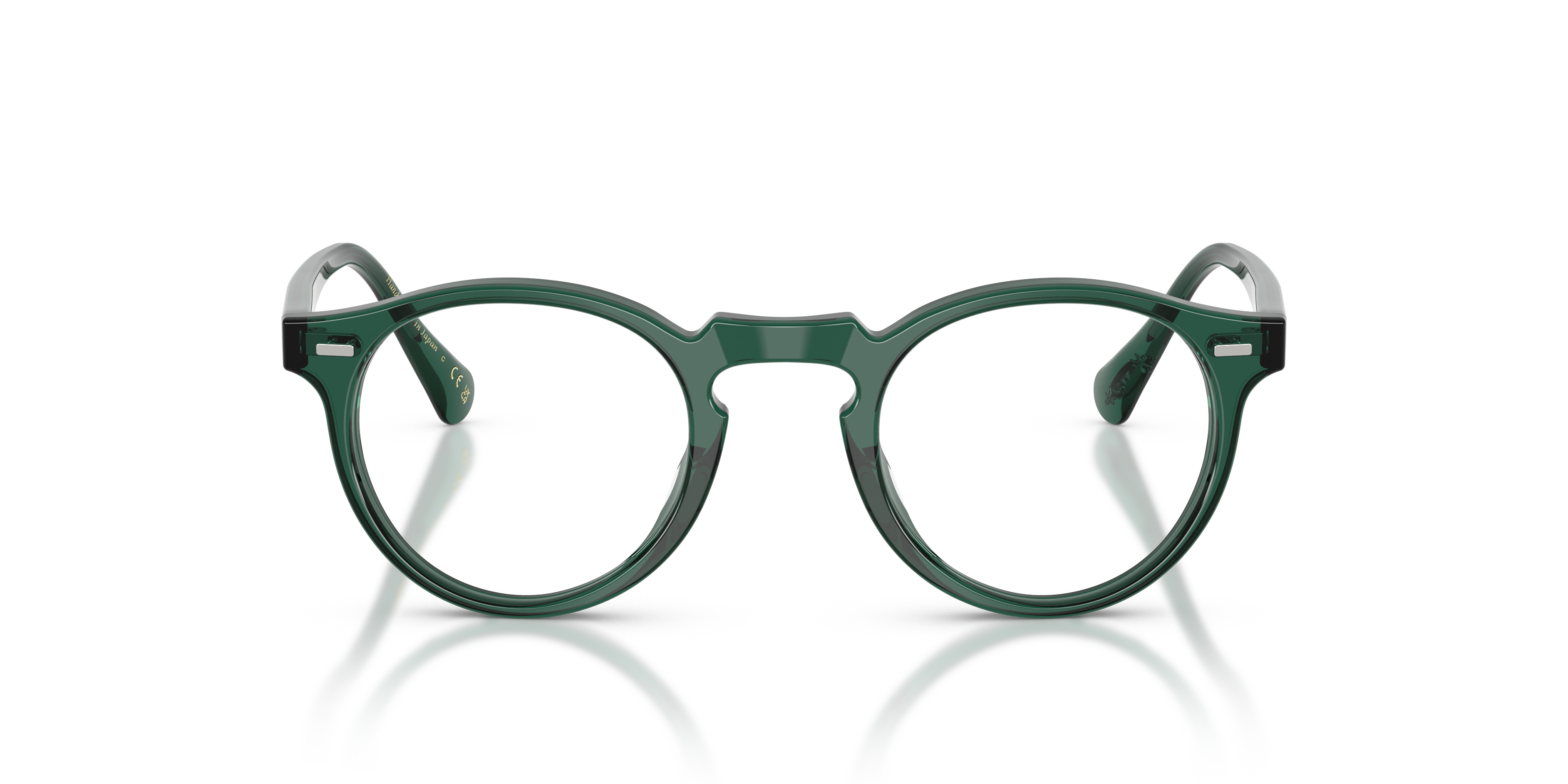 Oliver Peoples Unisex Oliver Peoples OV5186 GREGORY PECK 1763 Monturas ópticas Acetato Verde Transparente Pantos Norma