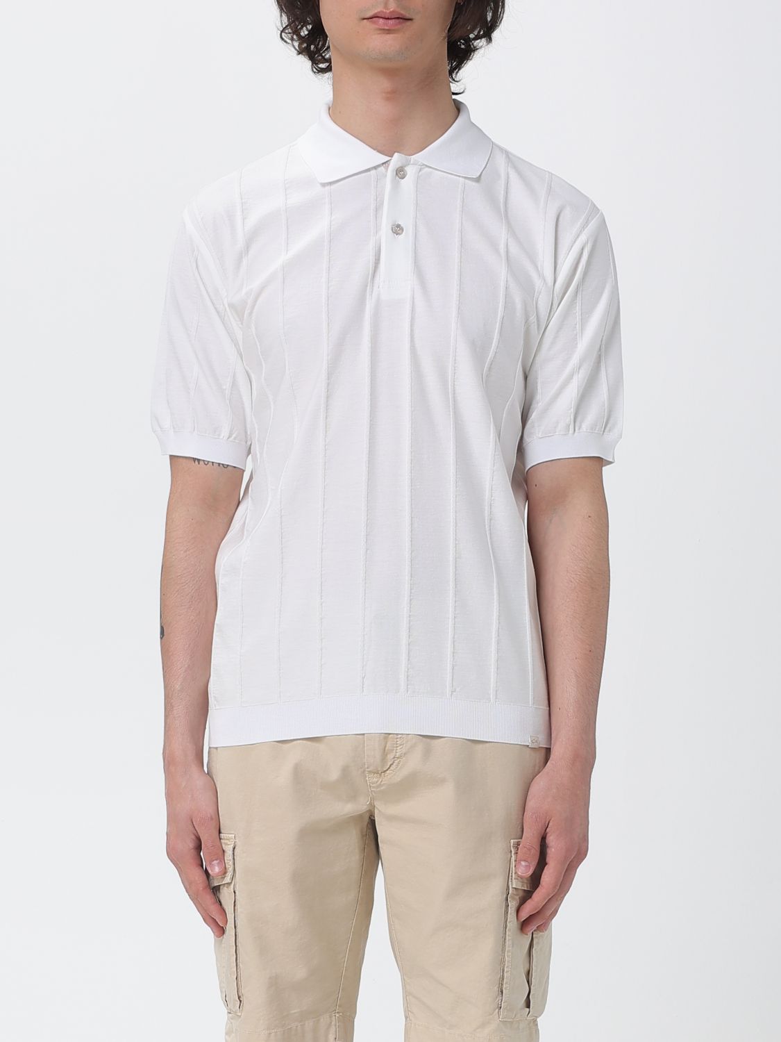 Polo Shirt Men color White
