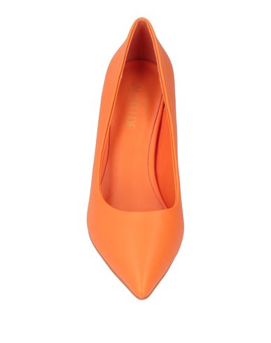 Woman Pumps Orange Size 7 Synthetisches Material