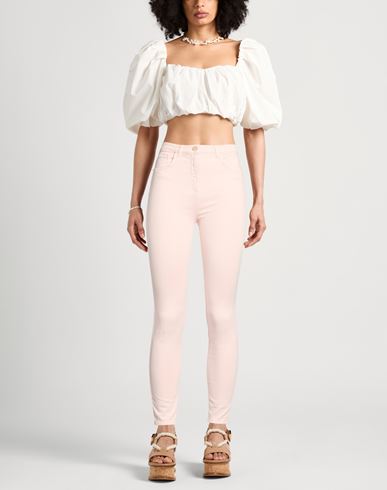 Woman Jeans Light pink Size 26 Cotton, Elastomultiester, Elastane