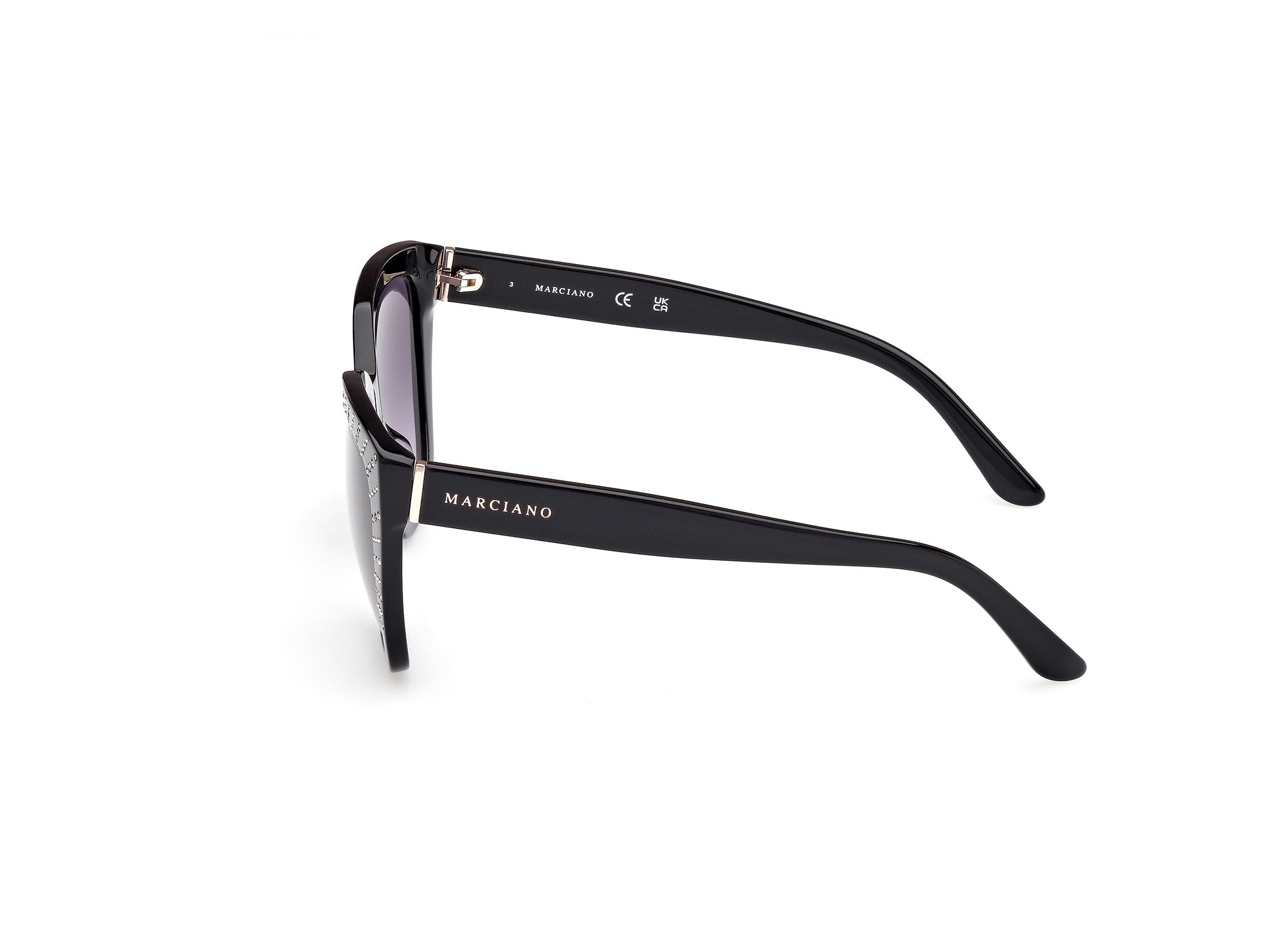 Guess by Marciano Woman Guess by Marciano GM00021 01B Sunglasses Acetate Black Smoke Squared Norma