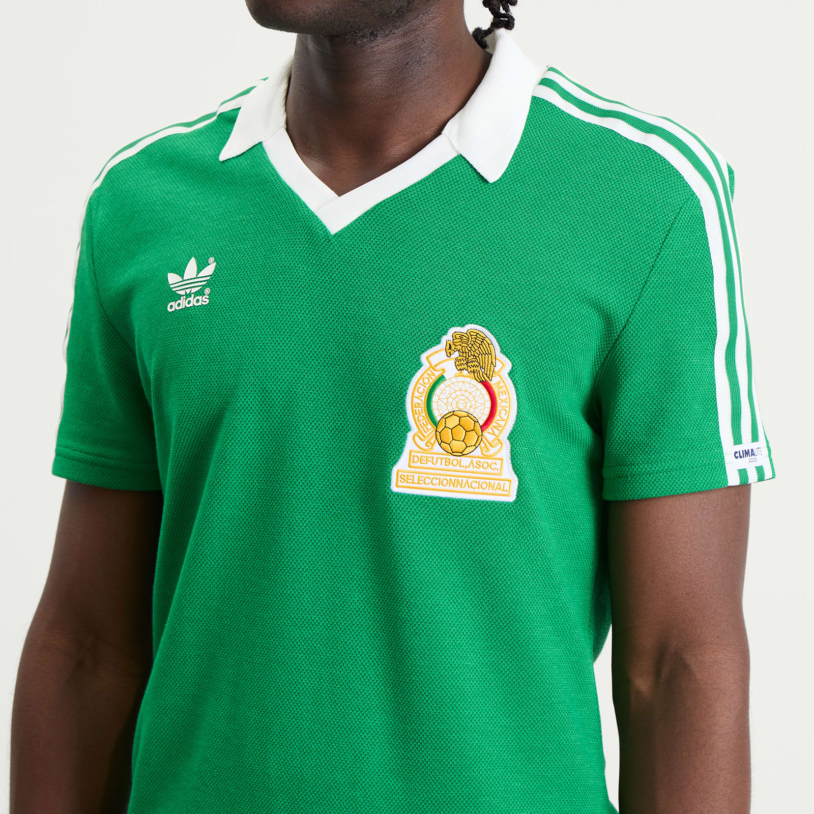 Men's Mexico 1986 Home Jersey Top in Green