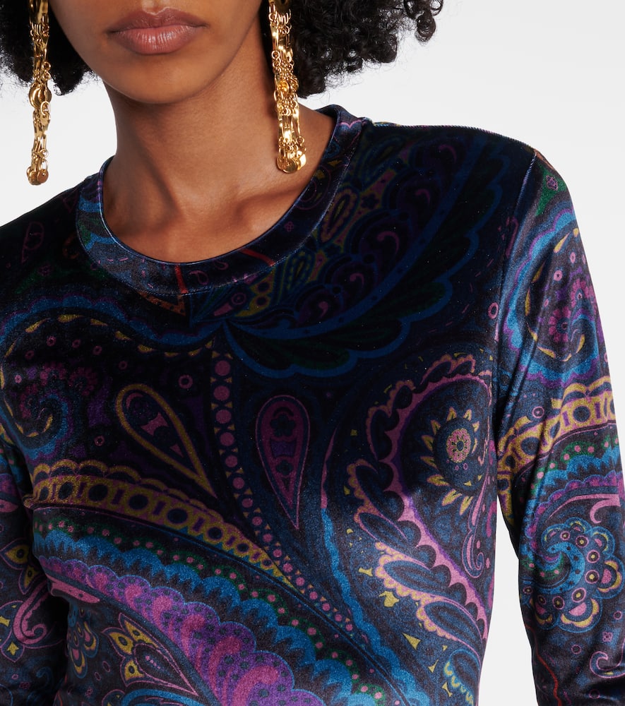Paisley jersey top