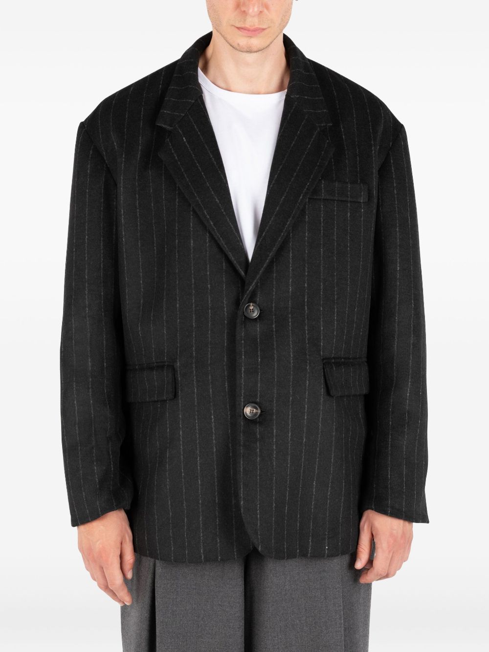 Big Mama pinstripe blazer - Grey