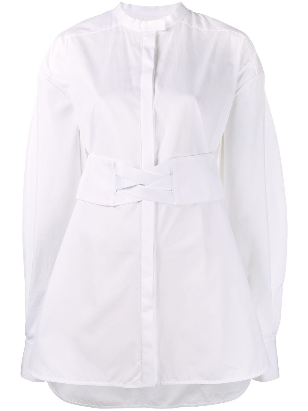Corset belt shirt - White