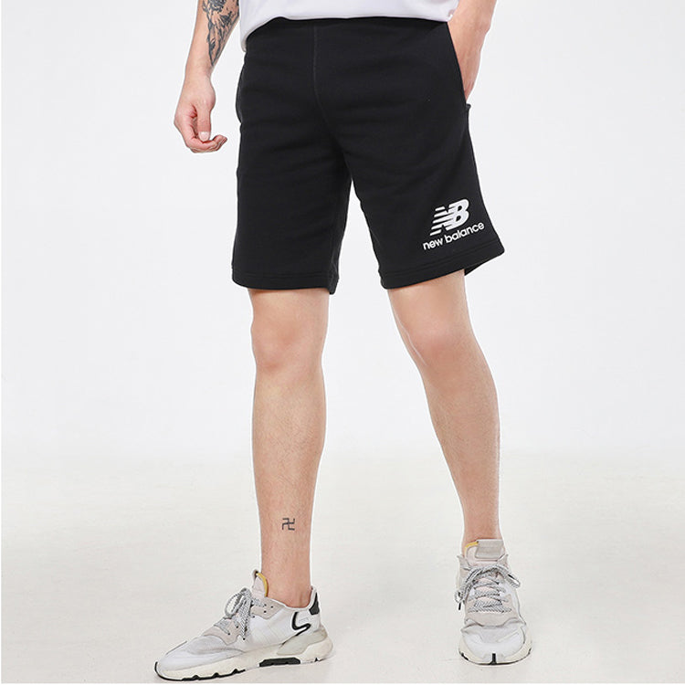 Essentials Stacked Logo Shorts 'Black'
