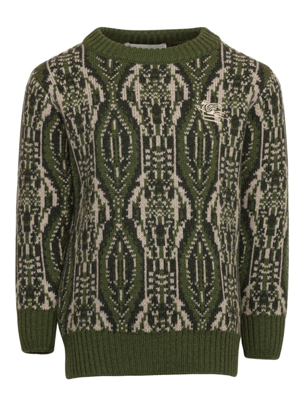 Jacquard jumper - Green