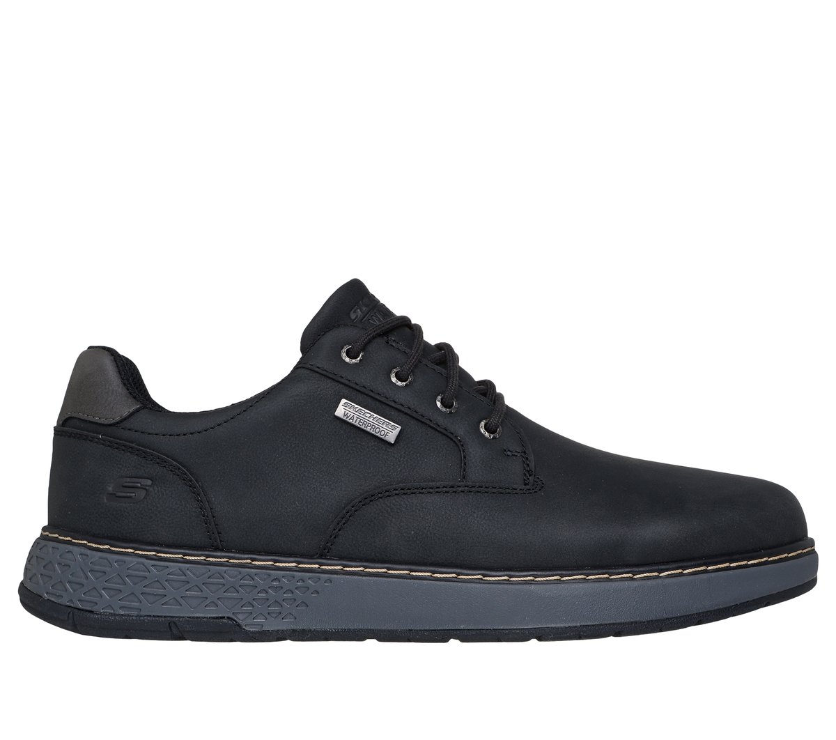 Skechers Men's Waterproof Relaxed Fit: Garlan - Pryor Sneaker in Olive, 12 | Synthetic