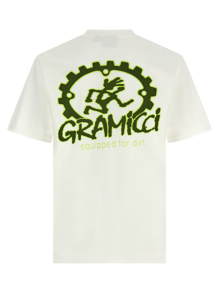 White Equipped For Dirt T-shirt