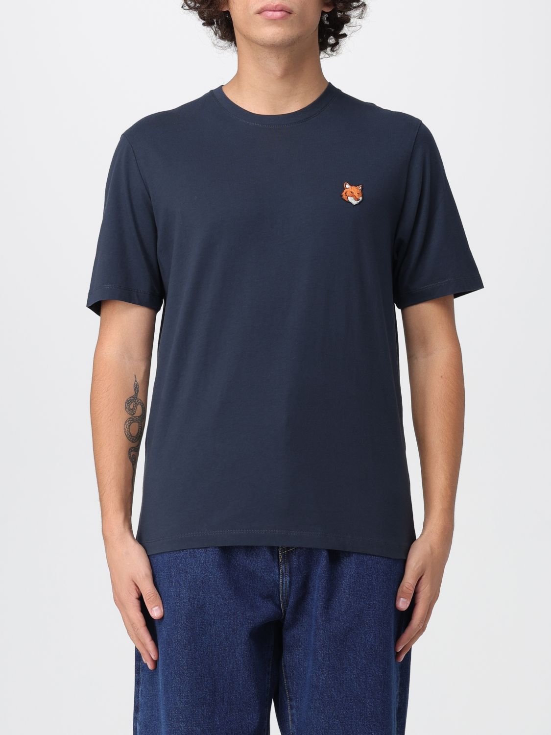 T-Shirt MAISON KITSUNÉ Men color Blue