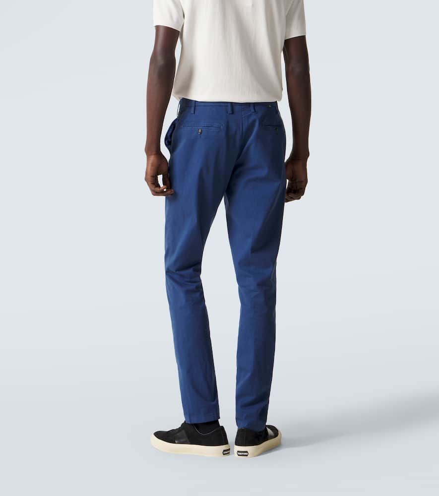 Cotton straight chinos