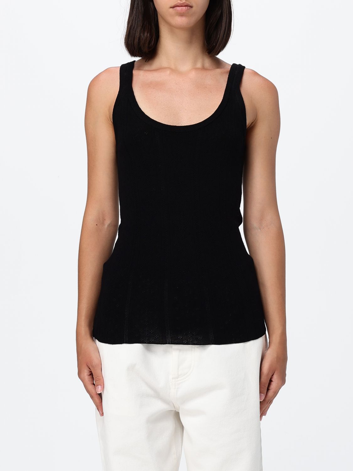Top Woman color Black
