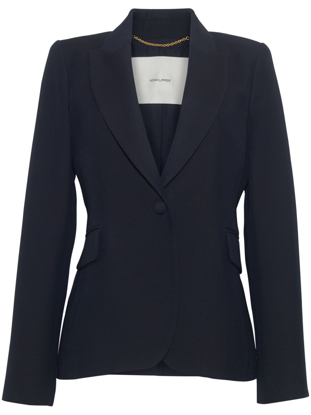 Single-breasted tuxedo blazer - Black