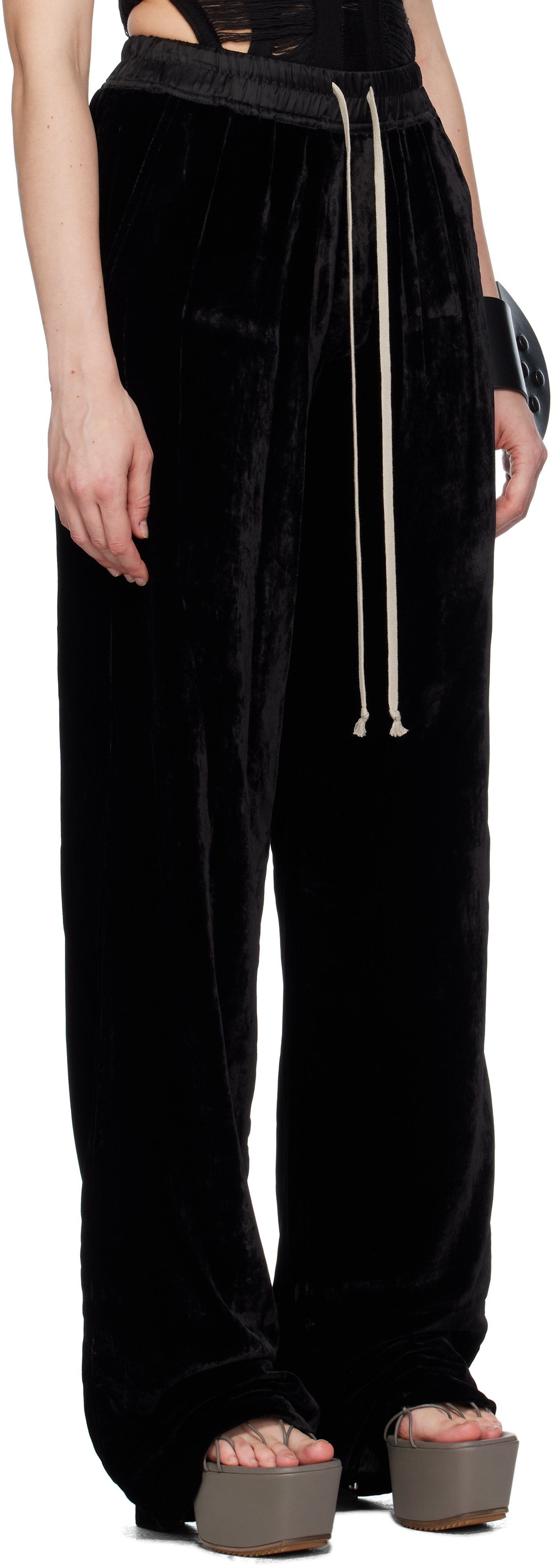 Black Concordians Dietrich Drawstring Trousers