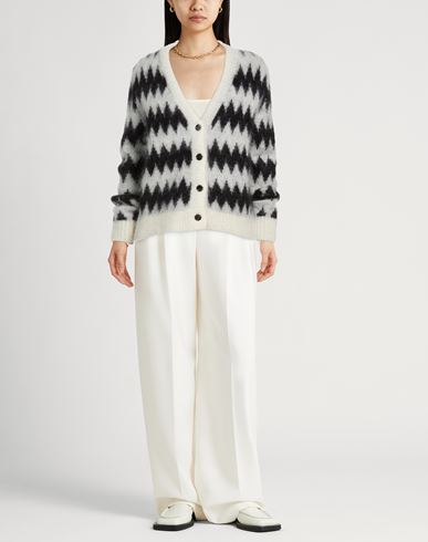 Woman Cardigan Black Size L Superkid mohair, Polyester, Elastane