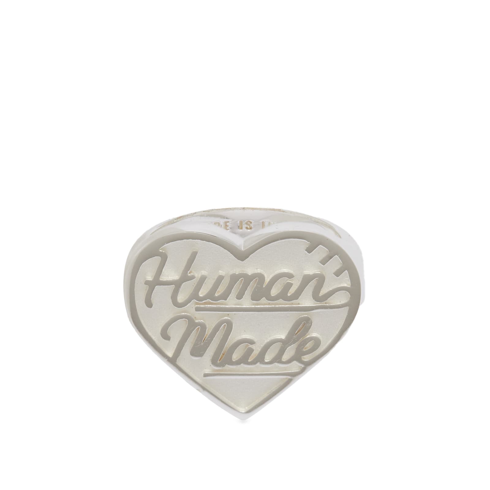 Men's Heart Ring in Silver