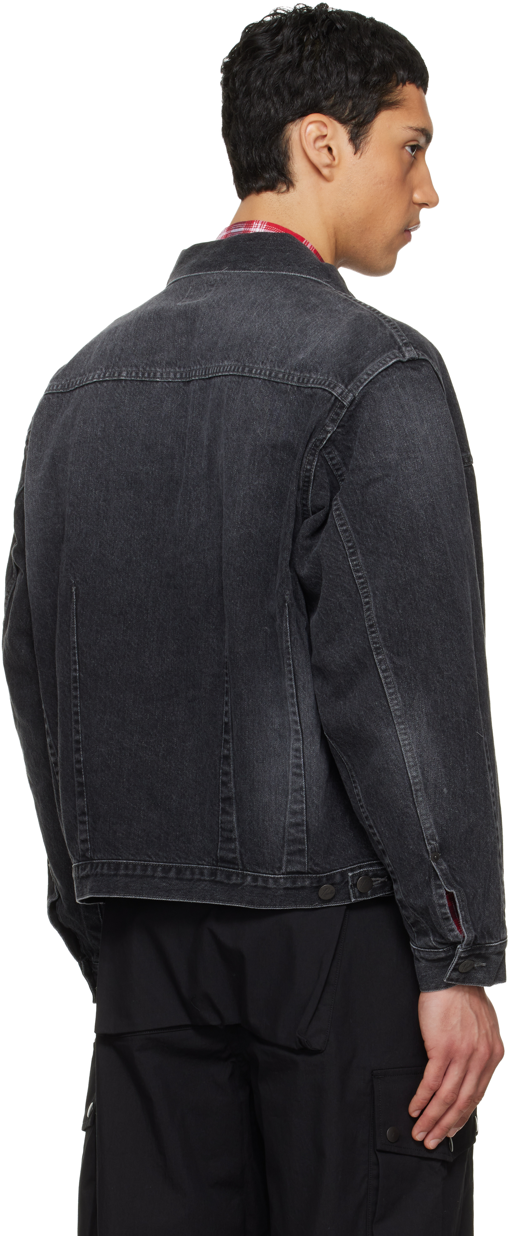 Black Darts Bottom Denim Jacket