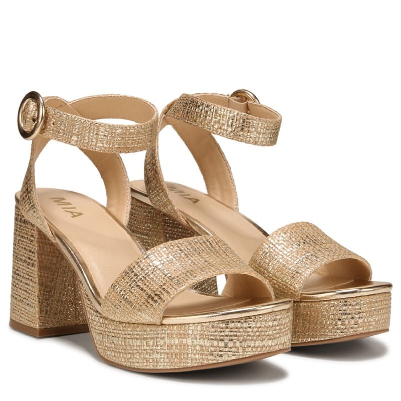 Women's Renee Platform Dress Sandals (Gold)