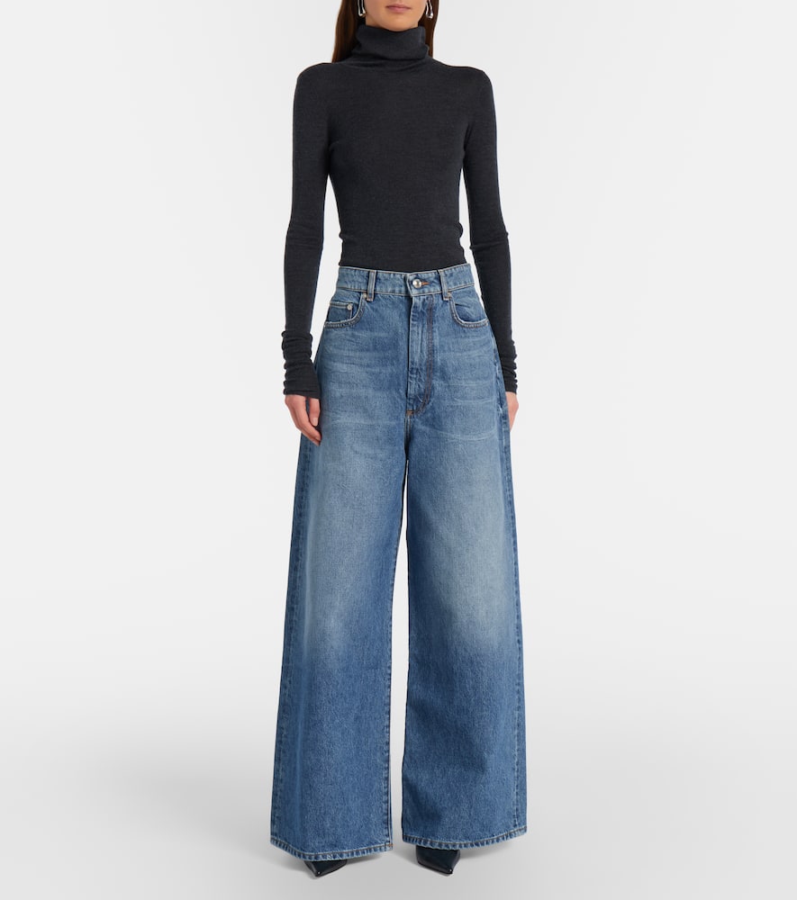 Dangri faded wide-leg jeans