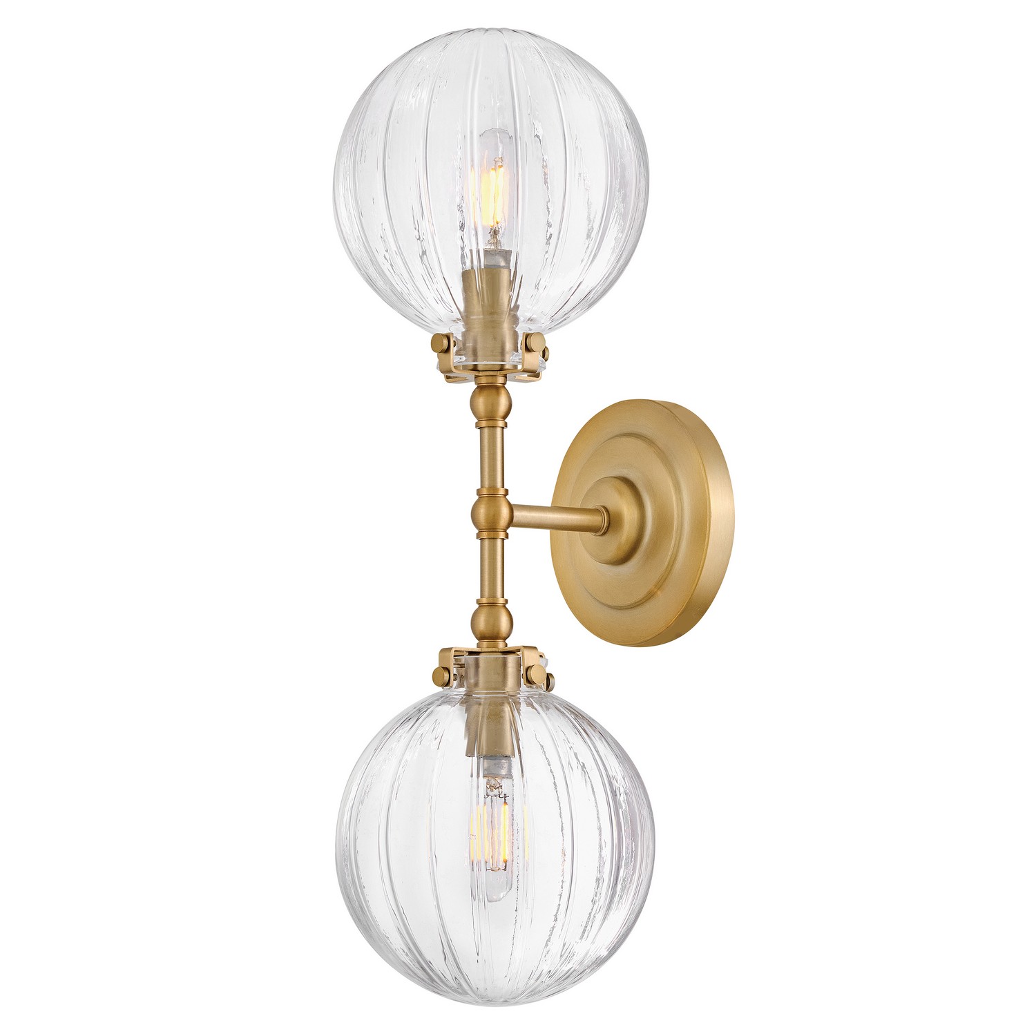 Lacquered Brass LED Wall Sconce from the Helene Collection