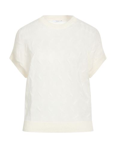 Easy Woman Sweater Ivory Size 6 Alpaca wool, Polyamide, Virgin Wool