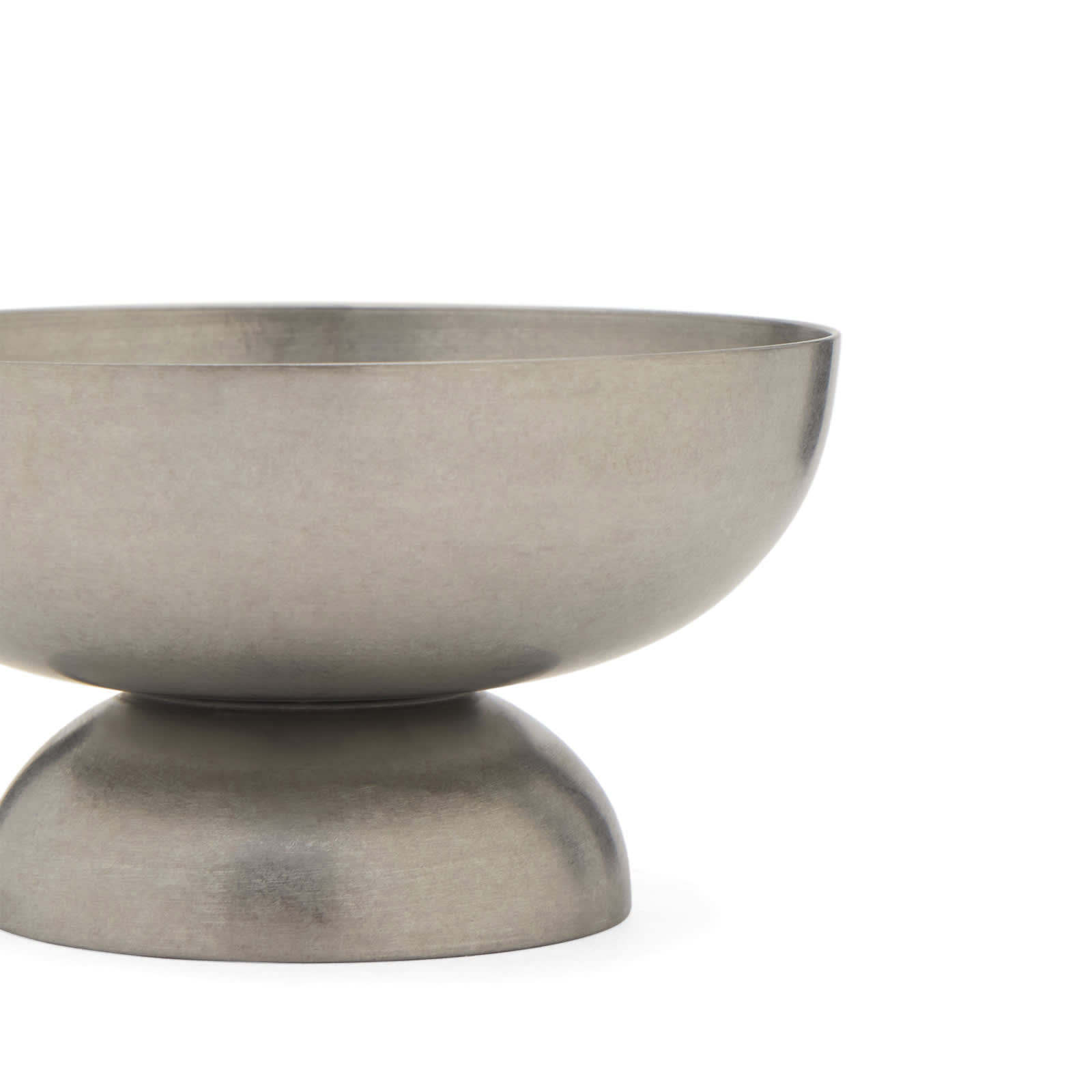 Ferm Living Tumbled Ice Cream Cup in Metallic Silver