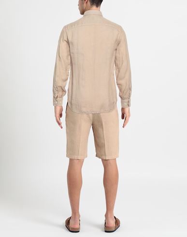 Man Shirt Beige Size 15 ½ Linen