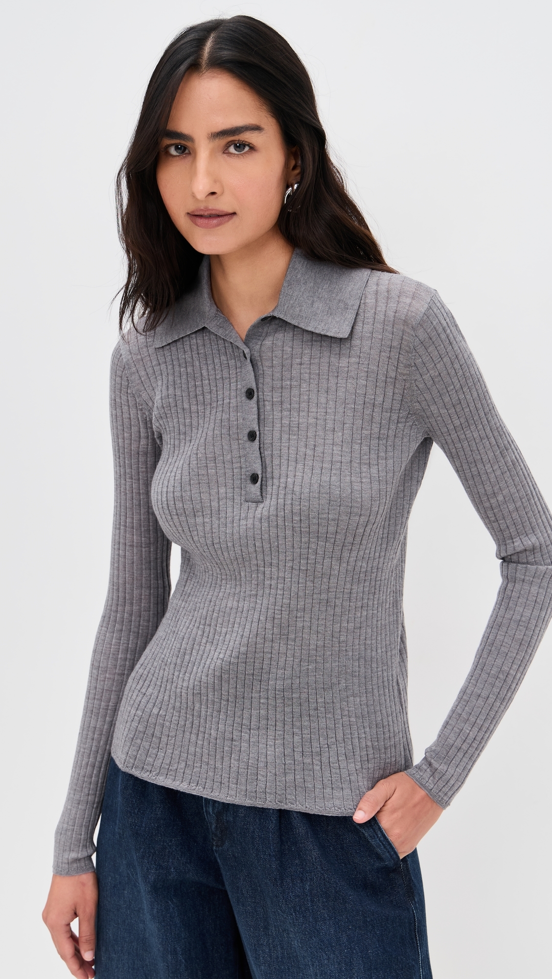A. L.C. Alex Top Medium Heather Grey