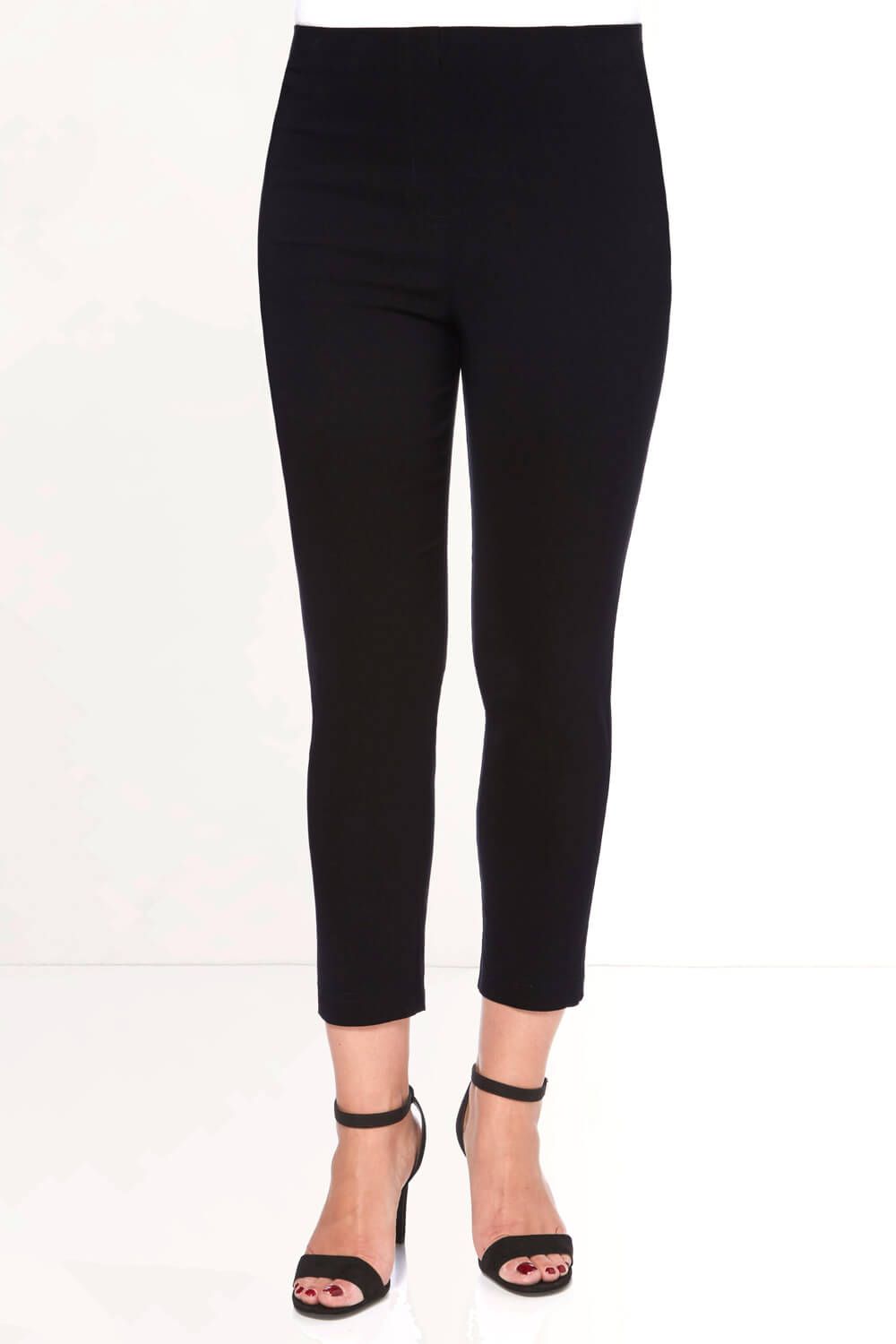 3/4 Length Stretch Elastic Waist Trouser
