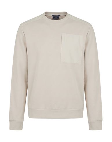 Man Sweatshirt Beige Size XXL Nylon, Cotton